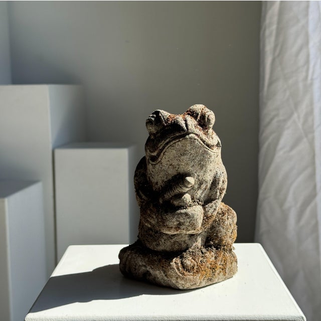 Small Balinese Limestone Frog Sculpture, 1980s For Sale - Image 11 of 11