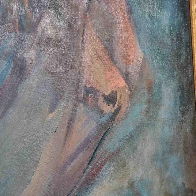 Bruno Fantini, Modern Composition, Oil on Canvas For Sale - Image 5 of 11