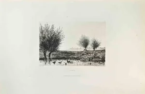 Eugène Delâtre, The Morning, Etching, 1870s