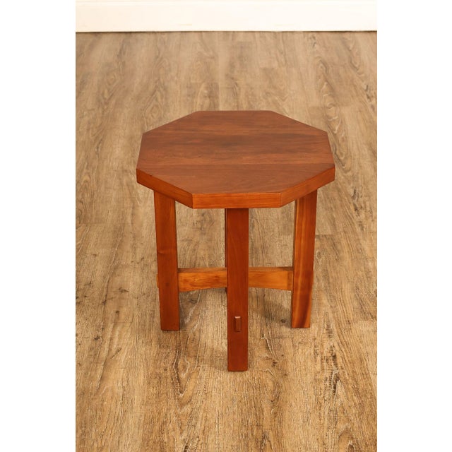 Stickley Mission Collection Cherry Octagonal Tabouret For Sale - Image 15 of 18