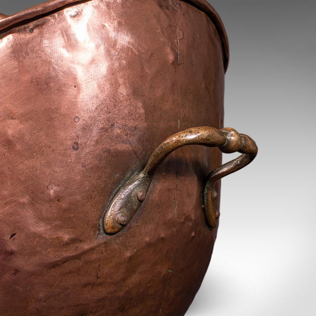 Antique Helmet Coal Scuttle, English, Copper, Fireplace Fuel Keeper, Victorian For Sale - Image 10 of 10