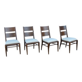 Theodore Alexander Nova Dining Side Chairs in Dusk Finish - Set of 4 For Sale