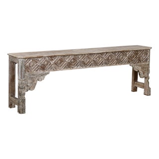 Console Table Made From Indian Reclaimed Architectural Elements For Sale