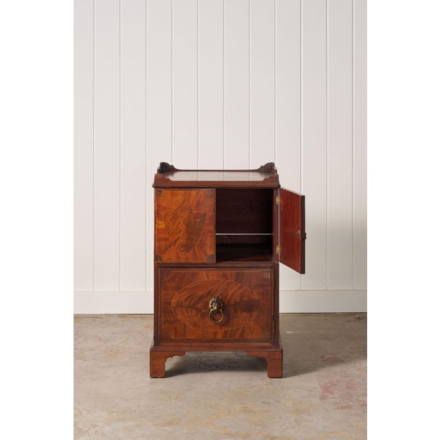 Georgian Inlay Mahogany Night Cabinet With Tray Top (C. 1850) For Sale - Image 12 of 16