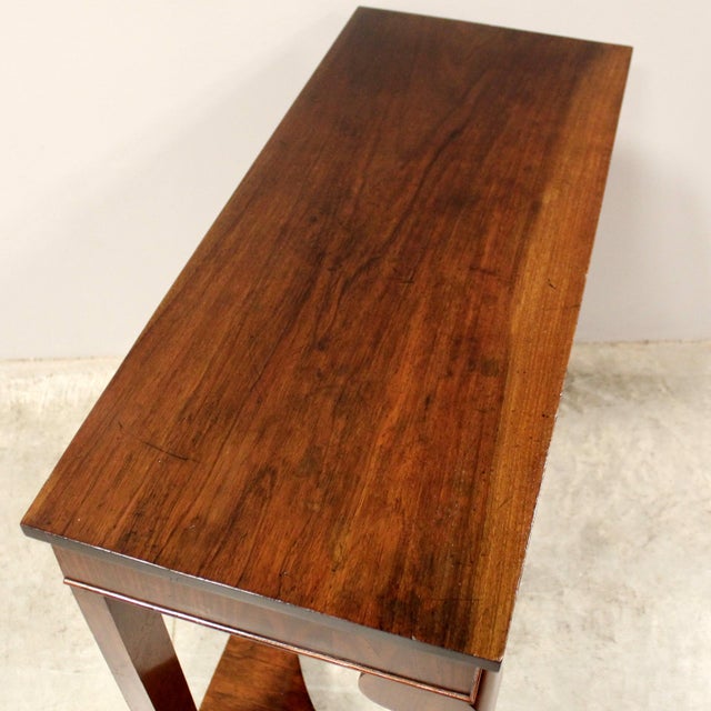 19th Century Charles X Italian Console in Walnut For Sale - Image 15 of 16