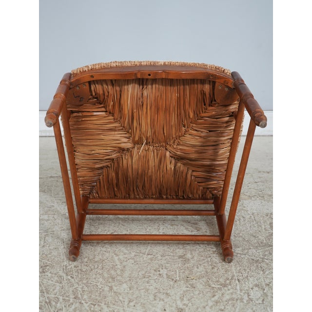 French Country Woven Seat Arm Chair For Sale - Image 16 of 17
