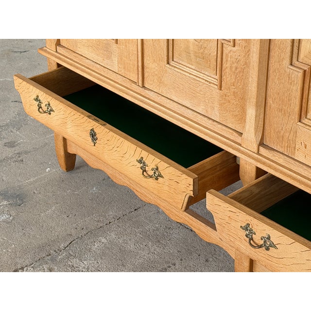 Wood Vintage Danish Oak Sideboard by Henning Kjærnulf, 1960s For Sale - Image 7 of 17