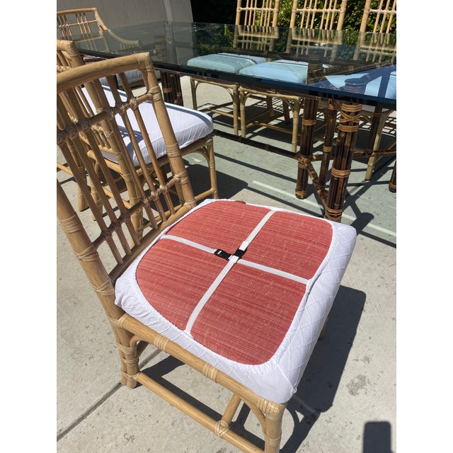 Baker McGuire Rattan Dining Chairs, Balboa Collection a Set of Eight For Sale - Image 18 of 18
