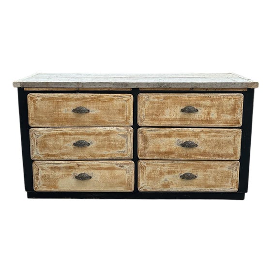 Antique 6-Drawer Cabinet For Sale