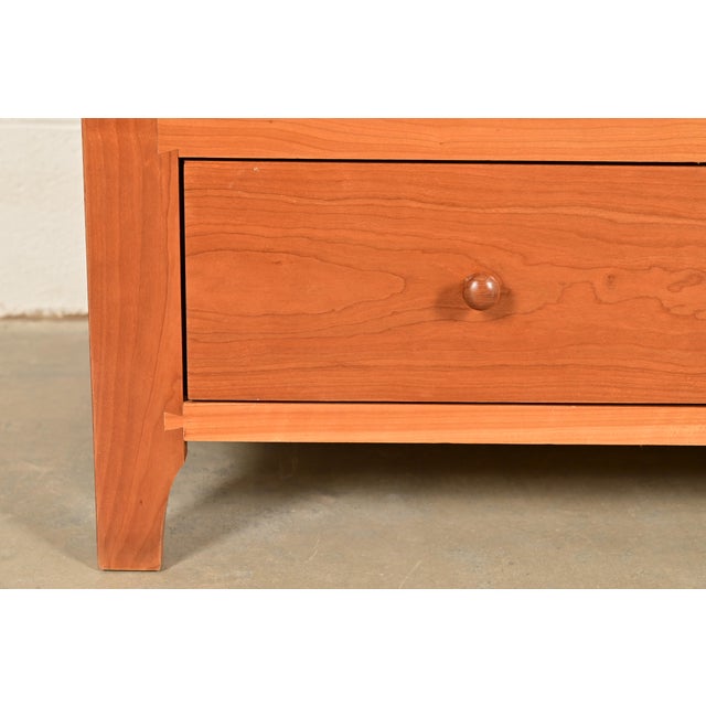 Harden Furniture Arts and Crafts Shaker Solid Cherry Wood Media Cabinet For Sale - Image 13 of 18