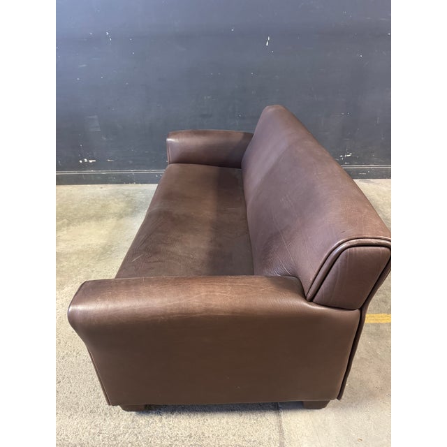 1970s Vintage De Sede Ds-97 Buffalo Leather 3 Seater Sofa For Sale - Image 5 of 8