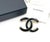 This is part of Chairish's Costume Jewelry assortment. Chanel Brand New Classic Gold CC Frame Black Brooch *Marked 22...