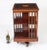 Antique Edwardian Revolving Bookcase in Flame Mahogany, 1900s For Sale - Image 11 of 13