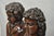 Brown Late 20th Century Classical Maitland Smith Style Carved Mahogany Wood Bust on Alabaster - A Pair For Sale - Image 8 of 15