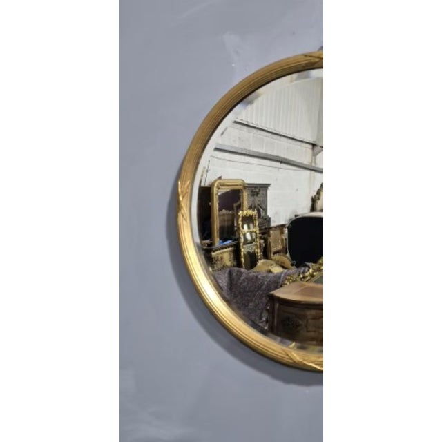 Edwardian Round Gilt Mirror, 1900 For Sale - Image 4 of 6