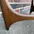 Wood 1960s Lane Silhouette Sculptural Walnut & Glass End Table by Andre Bus For Sale - Image 7 of 12