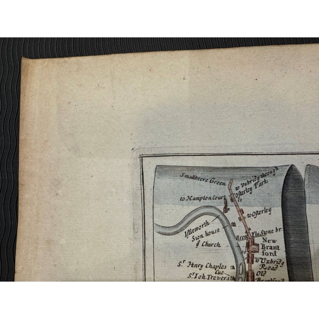 English Set of 5 John Ogilby 1675 Hand Colored Road Maps Britannia England For Sale - Image 3 of 18