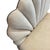 Art Deco Shell-Shaped Bench, 1960s, in Restored conditions. Designed 1920 to 1949