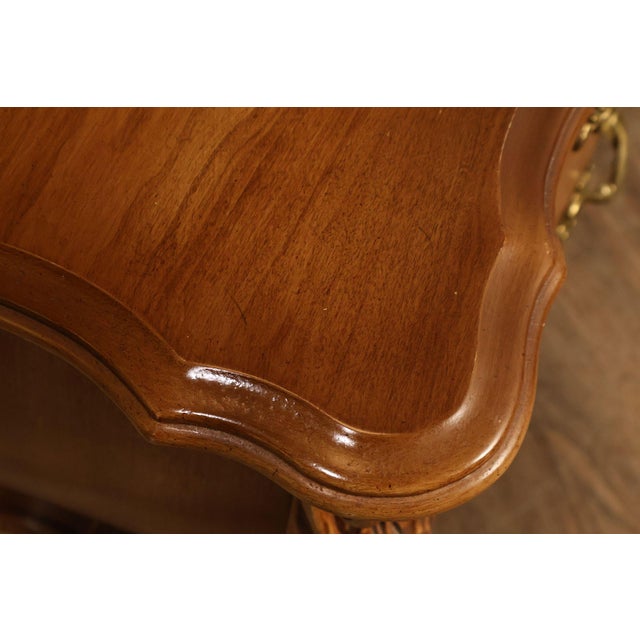 Italian Rococo Style Pair of Bombe Chest Nightstands For Sale - Image 17 of 18