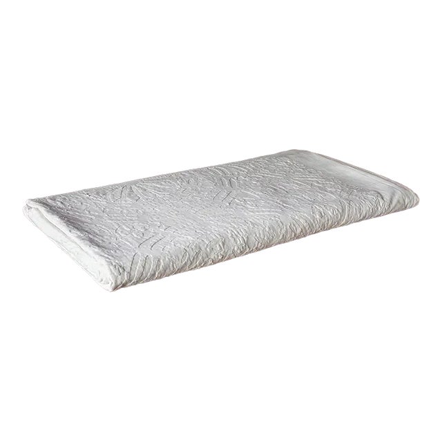 Alabaster Applique Coverlet For Sale