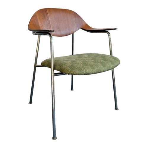 1960s Mid-Century Modern Bentwood Chrome Chair by George Mulhauser