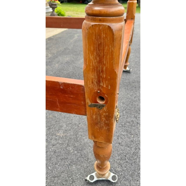 Brown Antique Early 19th Century American Canopy Bed For Sale - Image 8 of 12