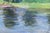 1970s Impressionism River Landscape Painting, Original Ukrainian Art 50-73,5 For Sale - Image 6 of 6