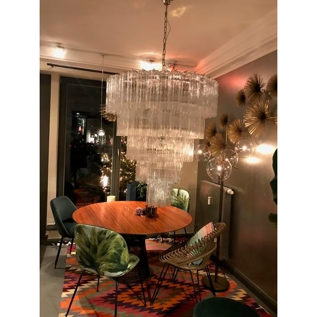 Contemporary Contemporary “Tronchi” Murano Glass Chandelier For Sale - Image 3 of 8