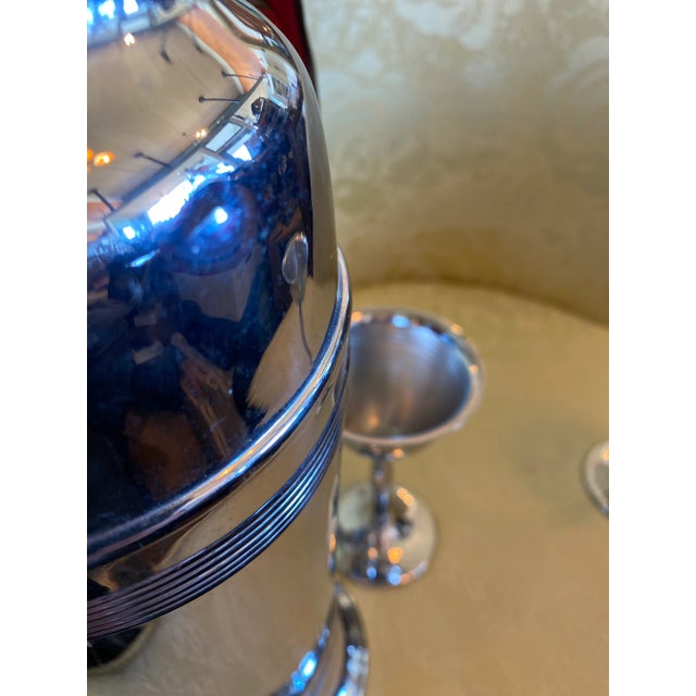 Mid-Century Modern 1950s Mid-Century Modern Cocktail Shaker Set- 3 Pieces For Sale - Image 3 of 5