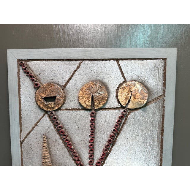 Brutalist Ceramic Wall Sculpture For Sale - Image 9 of 12