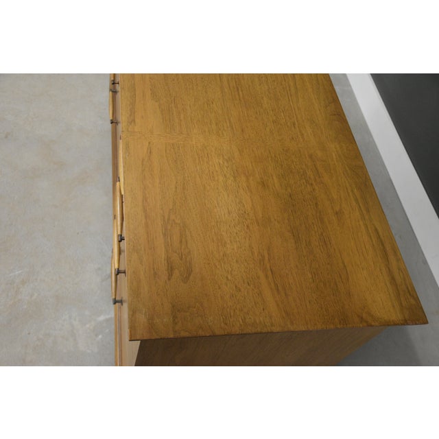 Henredon 60” Walnut Dresser For Sale - Image 9 of 10