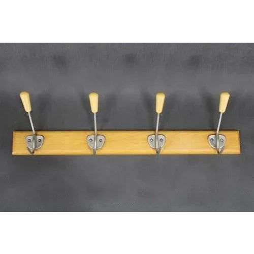 Mid-Century Wooden Wall Hanger, 1960s For Sale - Image 8 of 9