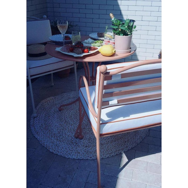Contemporary Panarea Armchair in Gelato with Taupe and White Cushions by Ceraudo, 2010s, Set of 10 For Sale - Image 3 of 8