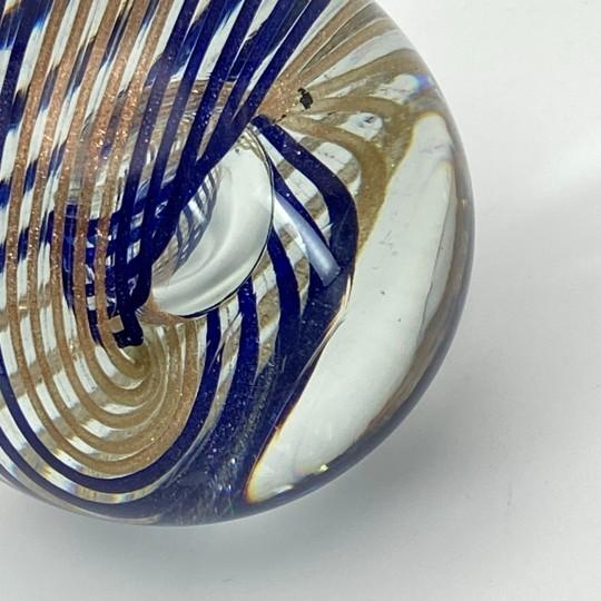 Murano E&r Golden Crown Art Glass 3 1/8 Inch Paperweight (Vintage 1980s) Italy For Sale - Image 14 of 18