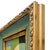 Mid-Century Modern Inspired Abstract Oil Painting in Vintage Blue Frame For Sale In New York - Image 6 of 6