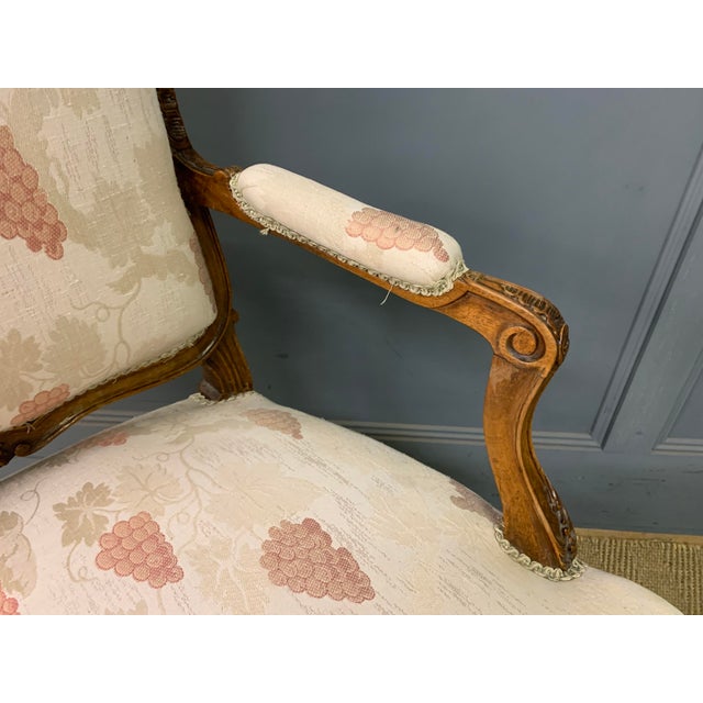 French Carved Walnut Armchairs, 1910, Set of 2 For Sale - Image 16 of 17