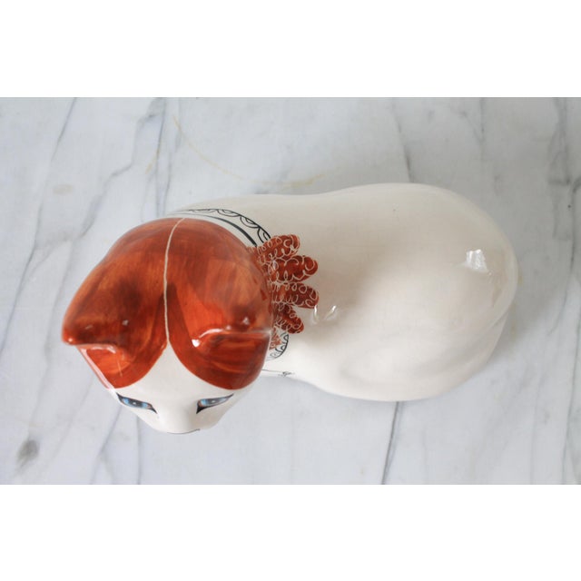 Late 20th Century English Pop-Art Porcelain Cat by Toni Davidson & Alan P. Smith For Sale - Image 5 of 12