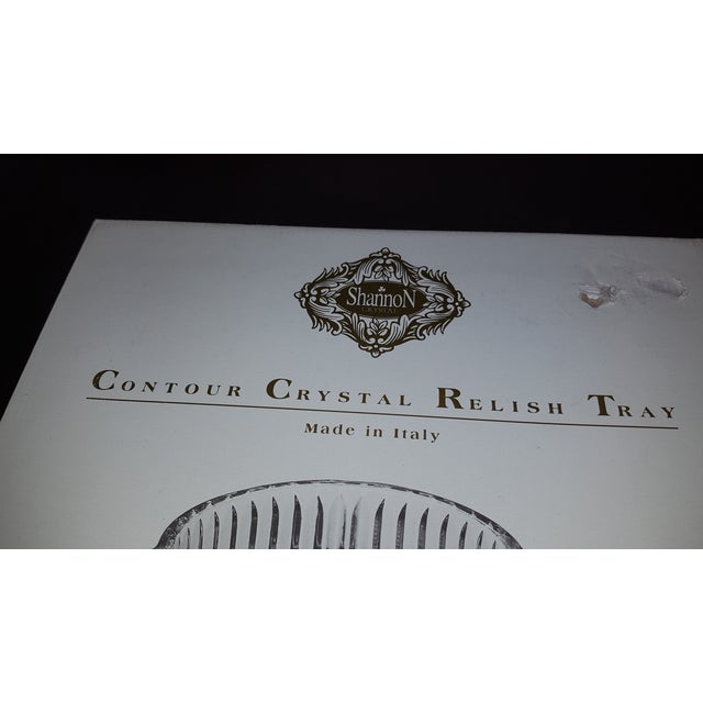 Godinger Godinger "Shannon Crystal" Contour Relish Tray From Italy For Sale - Image 4 of 6