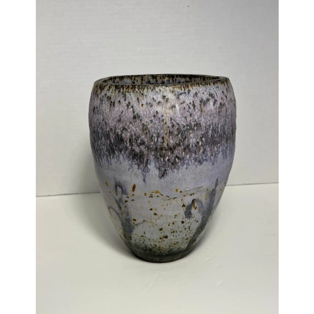 2012 Dimitri Shapovalov LAVC Signed Stoneware Art Studio Pottery Handmade Vase Aprox. dimensions: 9"H x 6.5W Very good...