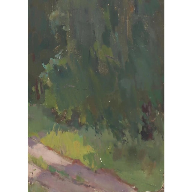 Original Spring Landscape Oil Painting, Ukrainian Impressionism, 1973 70-50 For Sale - Image 6 of 6