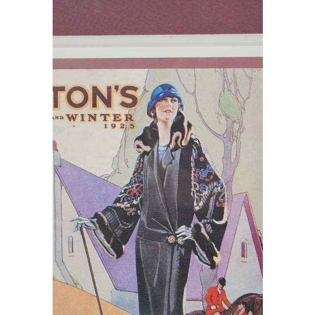 Professional double matted and framed limited edition reproduction print of The T. Eaton Company's Fall and Winter...