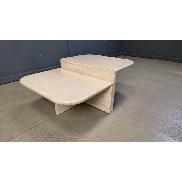 Vintage Travertine Coffee or Side Tables, 1970s, Set of 2 For Sale - Image 6 of 11