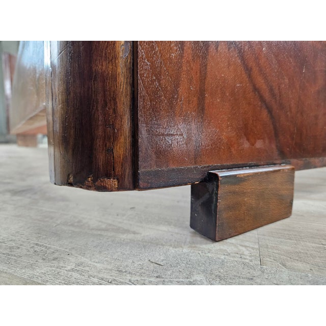 1940s Art Deco Walnut Bed, 1940 For Sale - Image 5 of 18