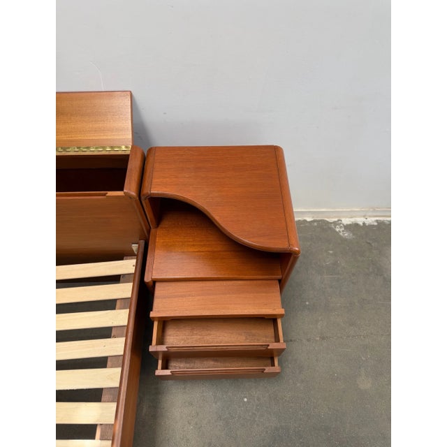 Vintage Danish Teak California King Bed For Sale - Image 13 of 18