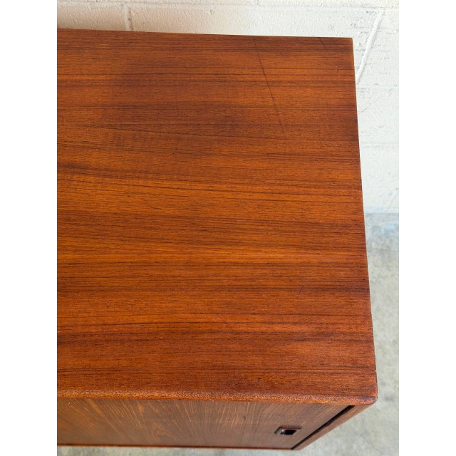 In Style of Borge Mogensen Model 160 Sliding Door Sideboard Teak Wood Denmark Mid-Century Modern 1960s For Sale - Image 11 of 11