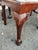 Antique Chippendale Carved Ball and Claw Foot Upholstered Dining Chairs- A Set of 6 For Sale - Image 4 of 12