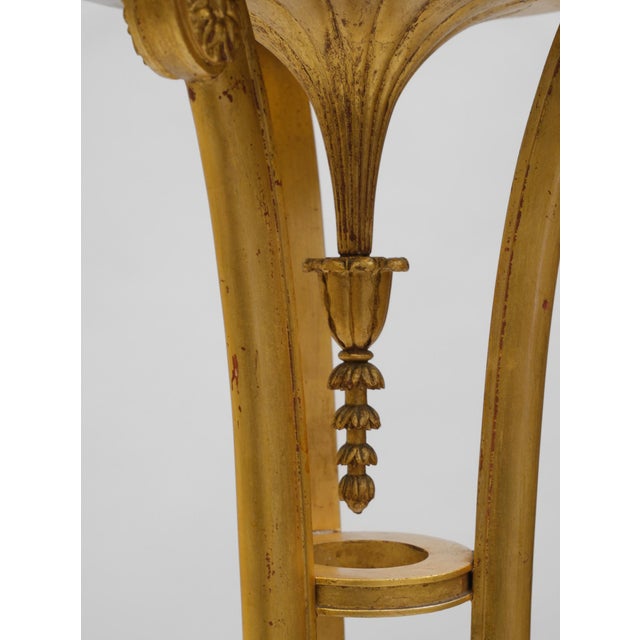 Antique Gesso and Giltwood Torchère, 1880s For Sale - Image 3 of 14