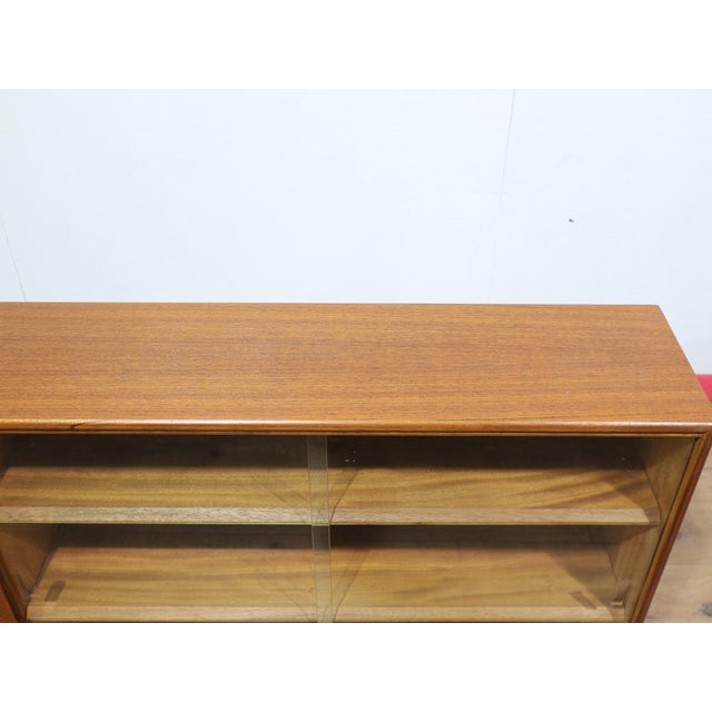 Mid Century Modern Vintage British Teak Display China Cabinet by McIntosh For Sale - Image 4 of 14