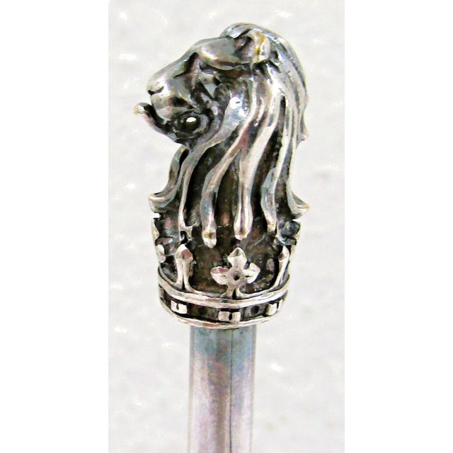 Mid 19th Century London Ritz Carlton Gebruder Hepp Silverplate 18/10 Three Bowl Condiment Server For Sale - Image 4 of 9