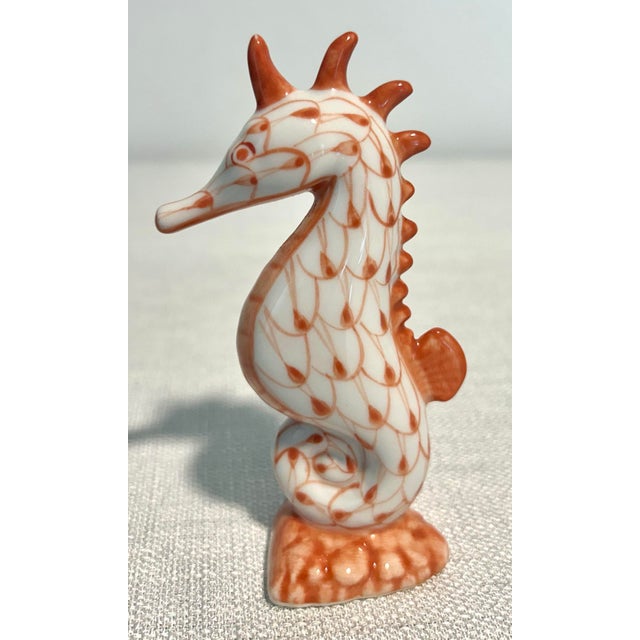 Ceramic MCM Coastal Assortment of Porcelain Andrea by Sadek Fishnet Figurines -a Seven Piece Set For Sale - Image 7 of 10